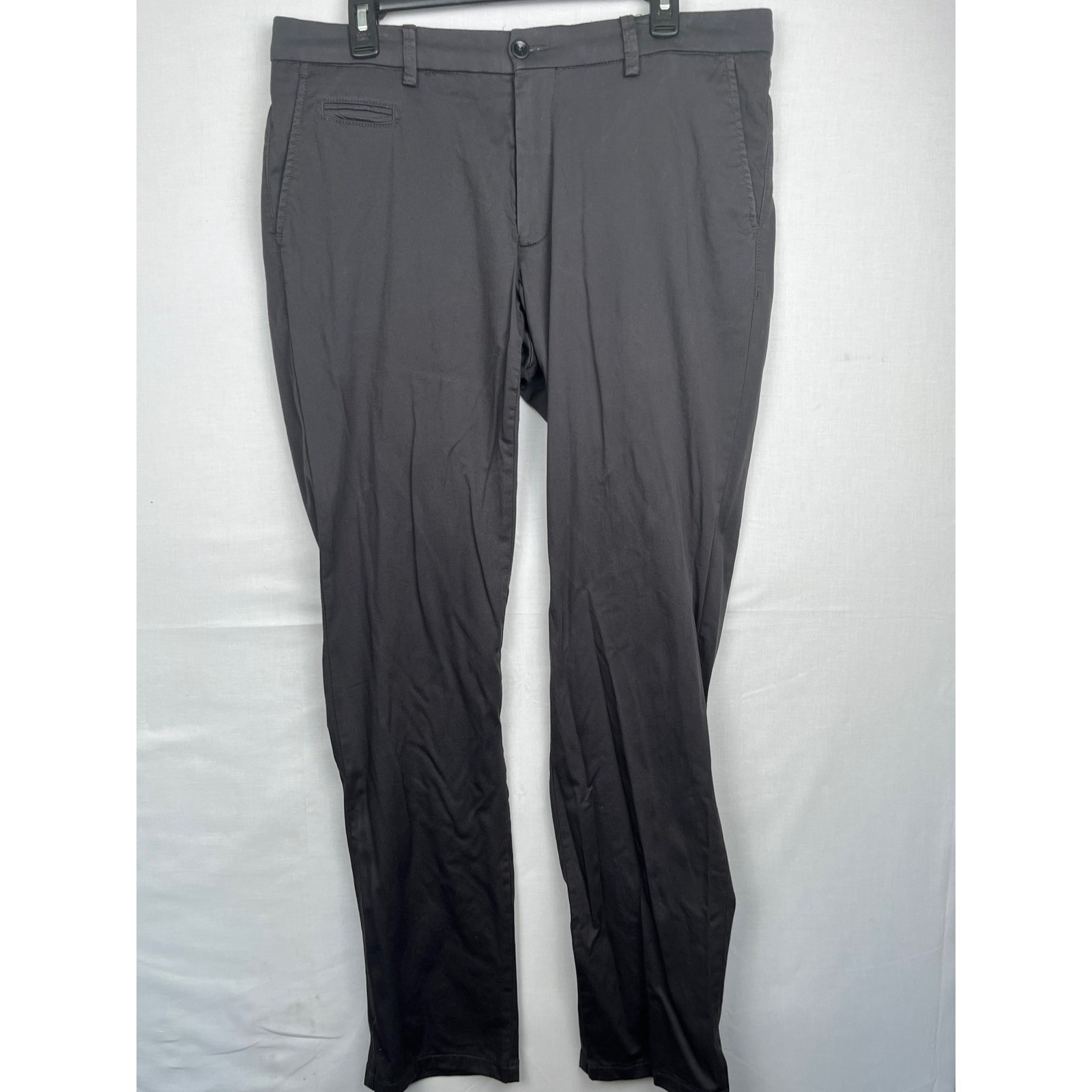 Ballin Modern Fit Pants Mens 35 Coal Grey Cotton Viscose Stretch M6194w363
